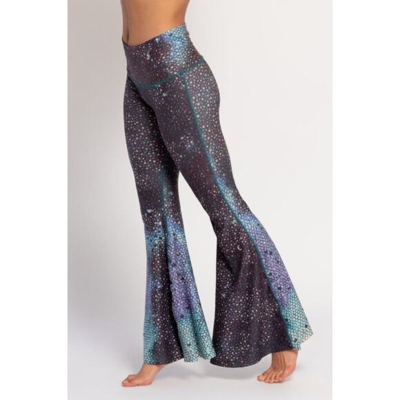 Teeki Mermaid Fairy Queen Teal Crop Bell Bottom - Picture 1 of 14